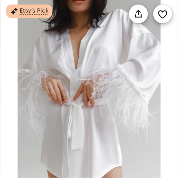 The RobeUA Silk Bridal Robe - Picture 3 of 16